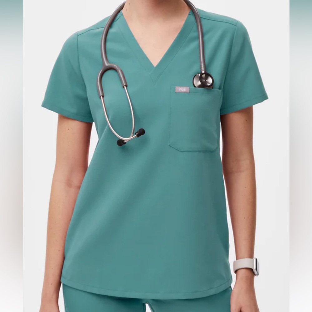 FIGS Catarina Scrub Top - Hydrogreen